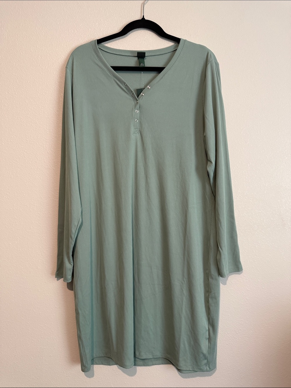 wild fable Sage Green Long Sleeve Midi Dress